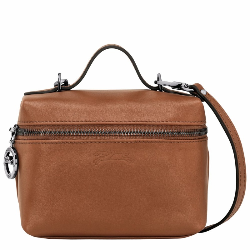 Brown Longchamp Le Pliage Xtra XS Vanity Women's Crossbody Bags